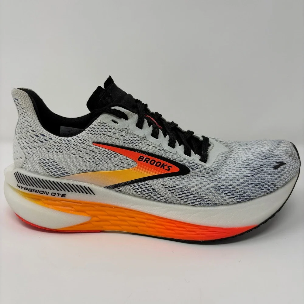 Brooks Hyperion GTS 2 Size 5 Women White Orange Running Shoes 1204221B443